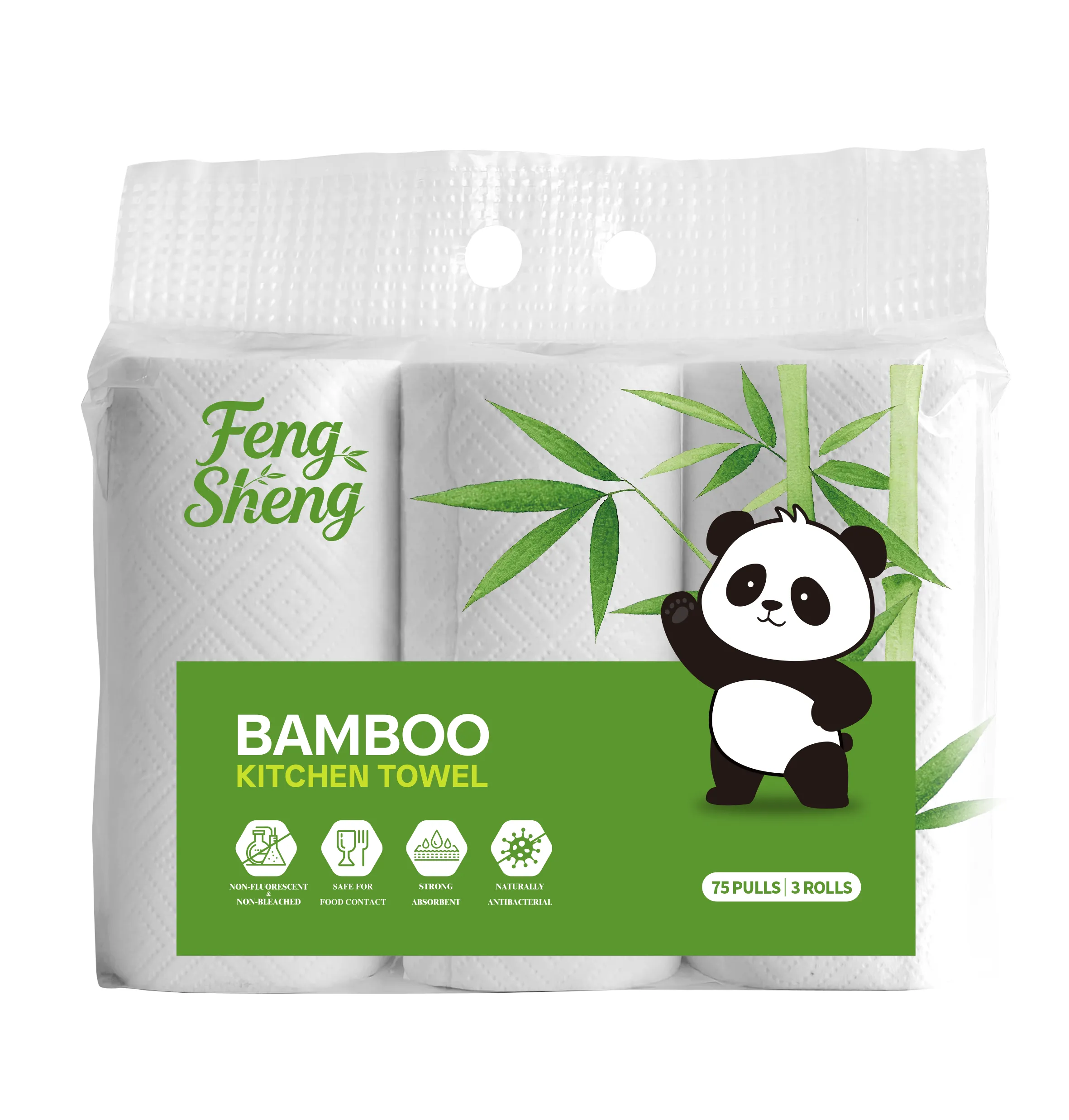 Bamboo Kitchen Towel Bleached -1